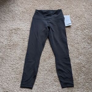Lululemon Wunder Train Black Leggings 25 Inch size 6